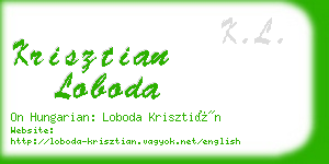 krisztian loboda business card